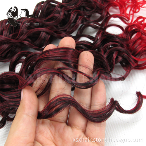 China online shopping synthetic hair padding for braiding